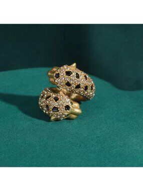 Panthere Antique Brass Fine Craftsmanship Ring